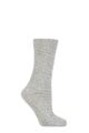 Ladies 1 Pair Charnos Cosy All Over Lurex Socks - Grey