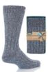 Mens 1 Pair Totes Naturals Wool Blend Slipper Socks