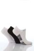 Ladies 3 Pair Calvin Klein Scooped Striped Trainer Liners With Light Cushioning