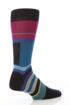 Mens 1 Pair Pantherella Merino Wool Space Stripe Socks In 2 Colours
