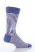 Mens 1 Pair John Smedley Murray Thin Striped Wool Socks In 4 Colours