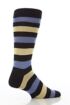 Mens 1 Pair Pantherella Two Colour Stripe Socks In 3 Colours