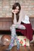 Ladies 1 Pair Elle Rose Bouquet Printed Tights