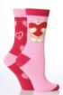 Ladies 2 Pair Forever Friends Lots of Love xx Patterned Socks