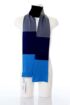Mens John Smedley Quil Block Striped 100% Cotton Scarf In 3 Colours