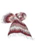 Ladies Fraas Pleated Patterned Scarf with Glitter Detail 25% OFF
