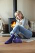 Ladies 1 Pair SockShop Heat Holder Thermal Slipper Socks with a 2.3 Tog Rating In 4 Colours