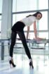 Ladies 1 Pair Trasparenze Salvador Leggings With Cuff And Bow In 2 Colours