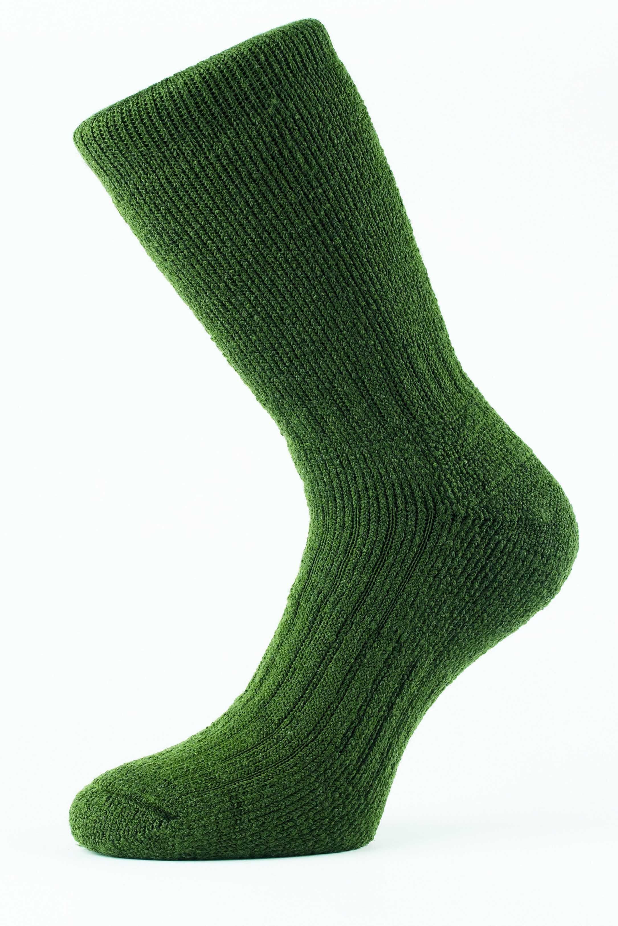 Mens 1 Pair 1000 Mile Wool Ultra Fishing Socks Green XL