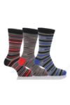 Mens 3 Pair Come On England Striped Socks 25% OFF