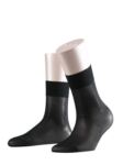 Ladies 1 Pair Falke Seidenglatt 15 Denier Transparent Shining Ankle Highs With Sensitive Top In 5 Colours