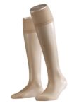 Ladies 1 Pair Falke Seidenglatt 15 Denier Transparent Shining Knee Highs With Sensitive Top In 6 Colours