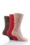 Mens 3 Pair Farah Square Dot Patterned Socks 25% OFF