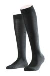 Ladies 1 Pair Falke Sensitive London Anatomically Shaped Left And Right Gentle Grip Cotton Knee High Sock In 4 Colours