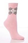 Ladies 2 Pair Pringle Charlotte Argyle Fashion Socks In 4 Colours
