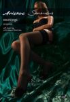 Ladies 1 Pair Aristoc Sensuous 10 Denier Lace Top Stockings In 2 Colours