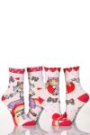 Girls 2 Pair Groovy Chick Rainbow Socks
