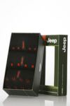Mens 3 Pair Jeep Patterned Socks With Cushioned Sole Gift Box