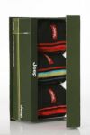 Mens 3 Pair Jeep Striped Socks Gift Box In 2 Colours