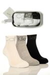 Mens 3 Pair Calvin Klein Sports Socks Gift Pack In 2 Colours