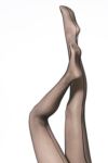 Ladies 1 Pair Elle Backseam Fishnet Tights
