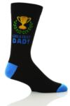 Mens 1 Pair SockShop Fathers Gift Novelty Socks In Gift Box - GREATEST DAD!