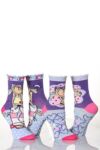 Girls 2 Pair Groovy Chick Indie Socks - Love Hearts