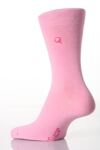 Ladies 1 Pair SockShop Individual Pink Embroidered Initial Socks - Q