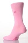 Ladies 1 Pair SockShop Individual Pink Embroidered Initial Socks - R