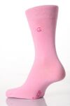 Ladies 1 Pair SockShop Individual Pink Embroidered Initial Socks - G