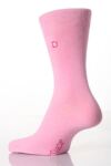 Ladies 1 Pair SockShop Individual Pink Embroidered Initial Socks - D