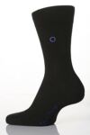 Mens 1 Pair SockShop Individual Black Embroidered Initial Socks - O
