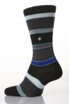 Mens 1 Pair Burlington Multicoloured Block Stripe Fashion Socks In 1 Colour