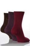Ladies 3 Pair Pringle Tiffany Plain Trouser Sock In 6 Colours