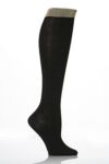 Ladies 1 Pair Elle Lurex Top Knee Highs In 3 Colours