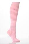 Ladies 2 Pair Pringle Bridget Stripey Knee High Socks In 8 Colours