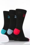 Mens 3 Pair Playboy Contrast Bunny Head Design Socks