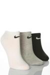 Unisex 3 Pair Nike Cotton Non-Cushioned No-Show Trainer Liners In 2 Colours