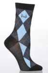 Ladies 2 Pair Pringle New Rachael Argyle Patterned Natural Bamboo Socks In 3 Colours