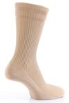 Mens 1 Pair Pantherella Cotton Ribbed Comfort Top Socks In 4 Colours