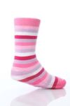 Girls 1 Pair SockShop Striped Gripper Slipper Socks