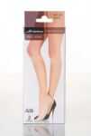 Ladies 2 Pair Aristoc Cushion Sole Knee Highs With Silk Finish In 2 Colours