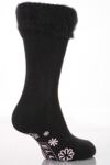 Ladies 1 Pair Elle Cosy Soft Slipper Sock In 2 Colours Black