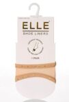 Ladies 1 Pair Elle Slip On Peep Toe Shoe Liner With Pad In 2 Colours