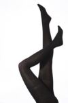 Ladies 1 Pair Jonathan Aston Organic Cotton Rib Tights