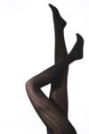 Ladies 1 Pair Elle Rib Organic Cotton Tights In 3 Colours