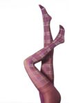Ladies 1 Pair Jonathan Aston Bright Tartan Tights In 2 Colours