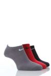 Mens & Ladies 3 Pair Nike Cotton Non-Cushioned No-Show Trainer Liners In 4 Colours