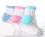 Ladies 3 Pair Elle Sculpted Reverse Cushioned Trainer Liners