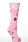 Ladies 1 Pair Elle Patterned Cotton Slipper Socks In 3 Designs